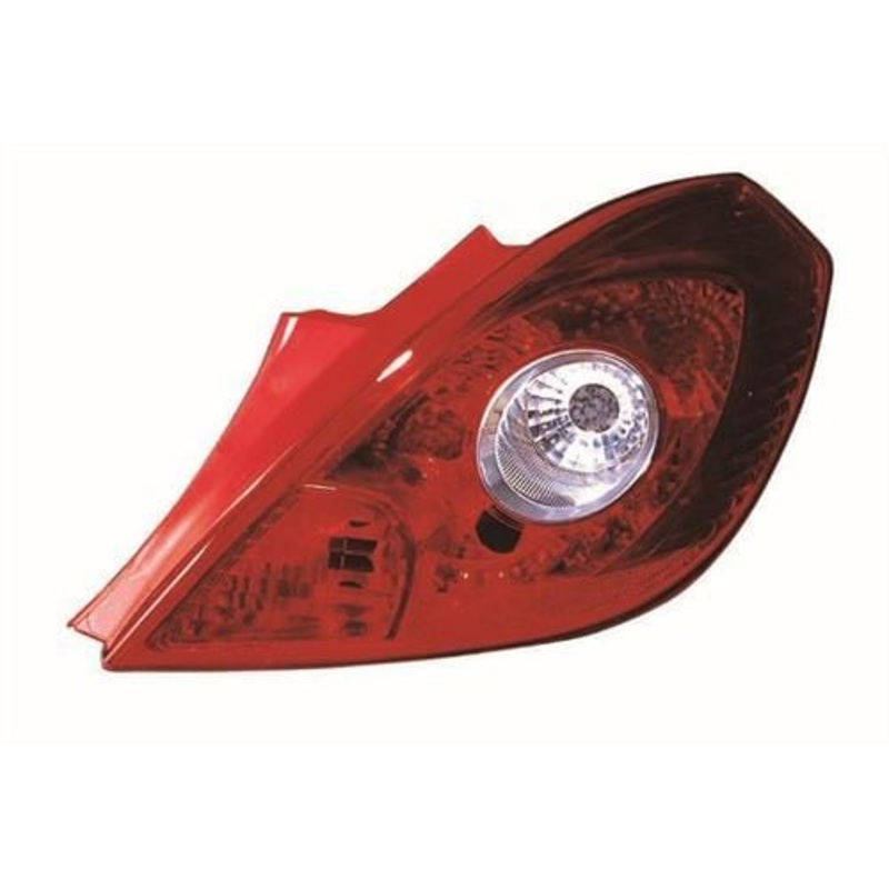 Vauxhall Corsa D 3 Door Hatchback 2006-2011 Rear Lamp Red & Clear (Standard Models) Driver Side R