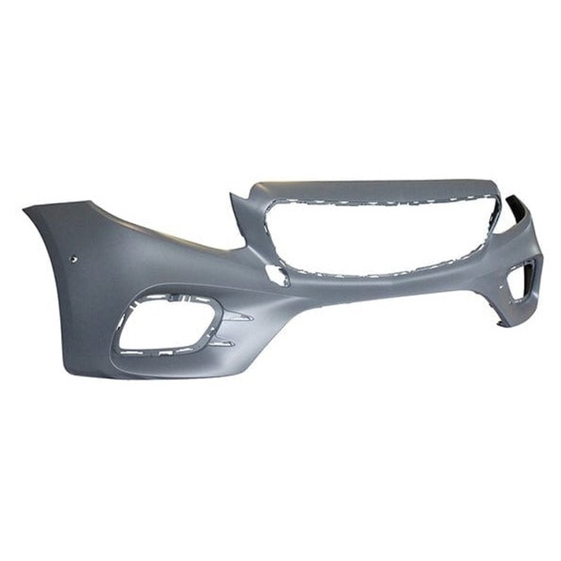 Mercedes E-Class Saloon 2016-2020 Front Bumper With Park Assist Holes And Template For Parking Sensors – Primed (AMG and AMG Line Models)