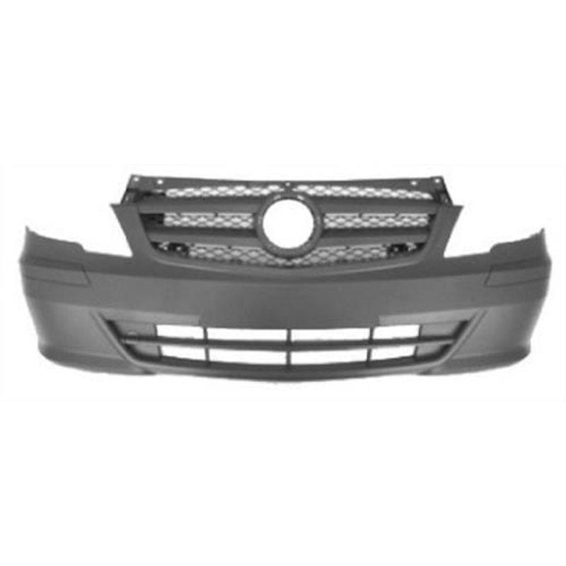 Mercedes Vito Van 2010-2015 Front Bumper No Sensor Holes – Textured