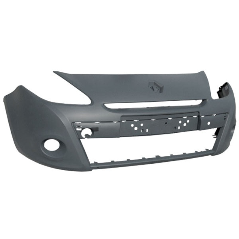 Renault Clio 5 Door Hatchback 2009-2012 Front Bumper No Wash Jet Holes With Reinforcement (16 Inch Wheel Models) Primed