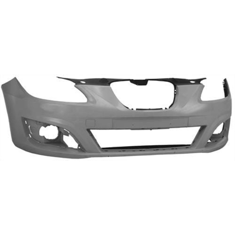 Seat Leon 5 Door Hatchback 2009-2012 Front Bumper No Wash Jet Holes – No Sensor Holes – Primed (Not FR / Cupra Models)