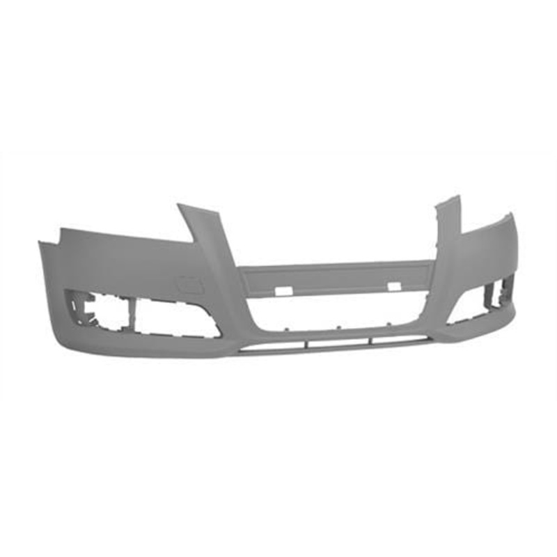 Audi A3 Cabriolet 2008-2013 Front Bumper No Wash Jet or Sensor Holes – Primed (Standard Models)
