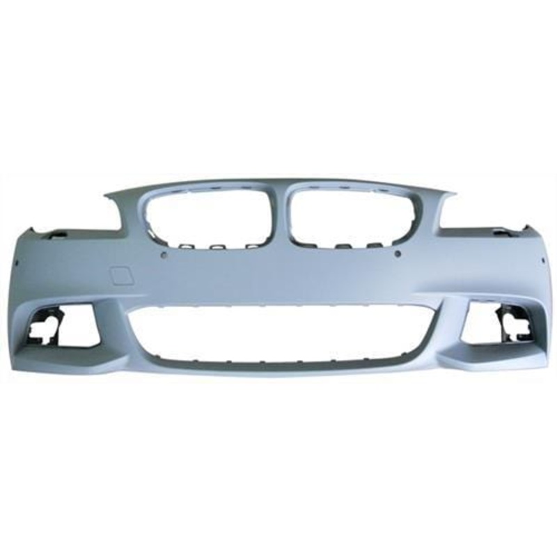 BMW 5 Series Saloon 2010-2013 Front Bumper With Wash Jet & Sensor Holes – Primed (M-Sport Models)