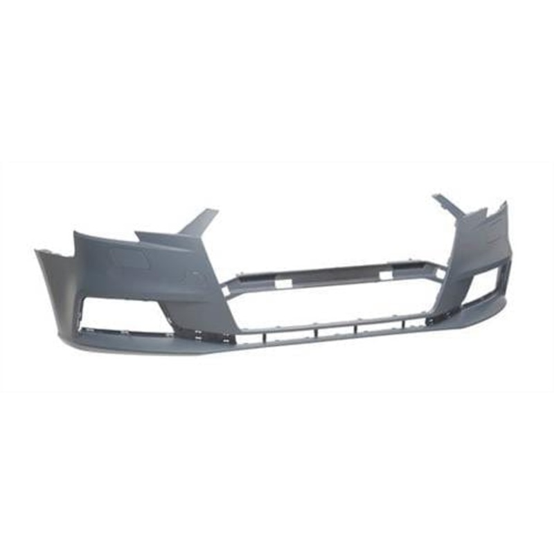 Audi A3 3 Door Hatchback 2016-2018 Front Bumper With Wash Jet Holes – No Sensor Holes – Primed (Standard Models)