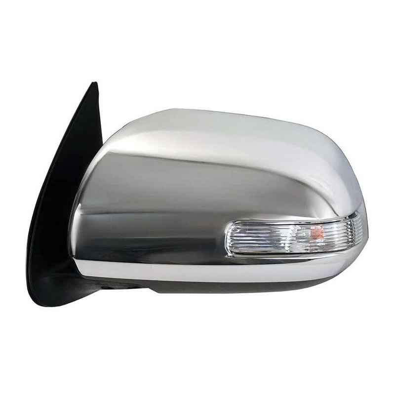 Toyota Hilux Pickup 2012-2016 Door Mirror Electric Not Heated Manual Fold Type With Chrome Cover Passenger Side L