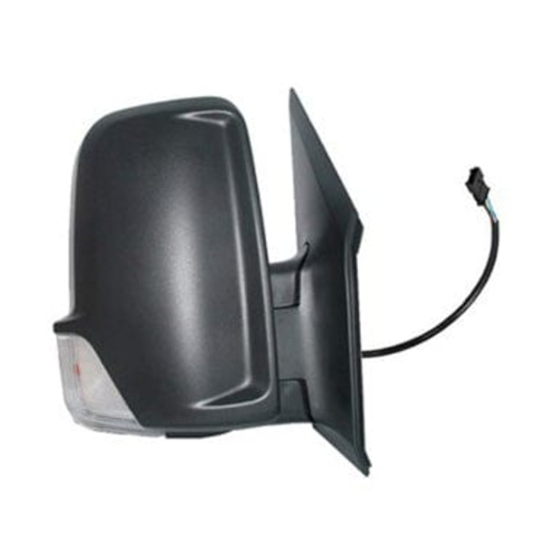 Volkswagen Crafter Van 2006-2011 Door Mirror Electric Heated Type With Black Cover (Short Arm 2010-2011) Driver Side R