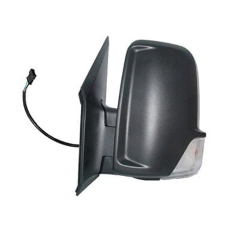 Volkswagen Crafter Van 2006-2011 Door Mirror Electric Heated Type With Black Cover (Short Arm 2010-2011) Passenger Side L
