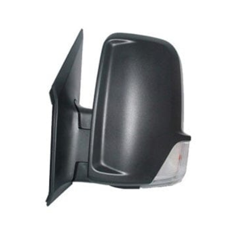 Volkswagen Crafter Van 2006-2011 Door Mirror Manual Type With Black Cover (Short Arm 2010-2011) Passenger Side L