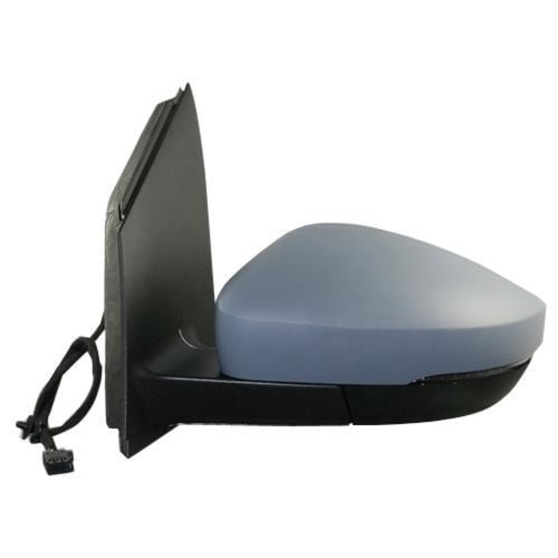 Volkswagen Polo 3 Door Hatchback 2009-2014 Door Mirror Electric Heated Type With Primed Cover (10 Pin) Passenger Side L