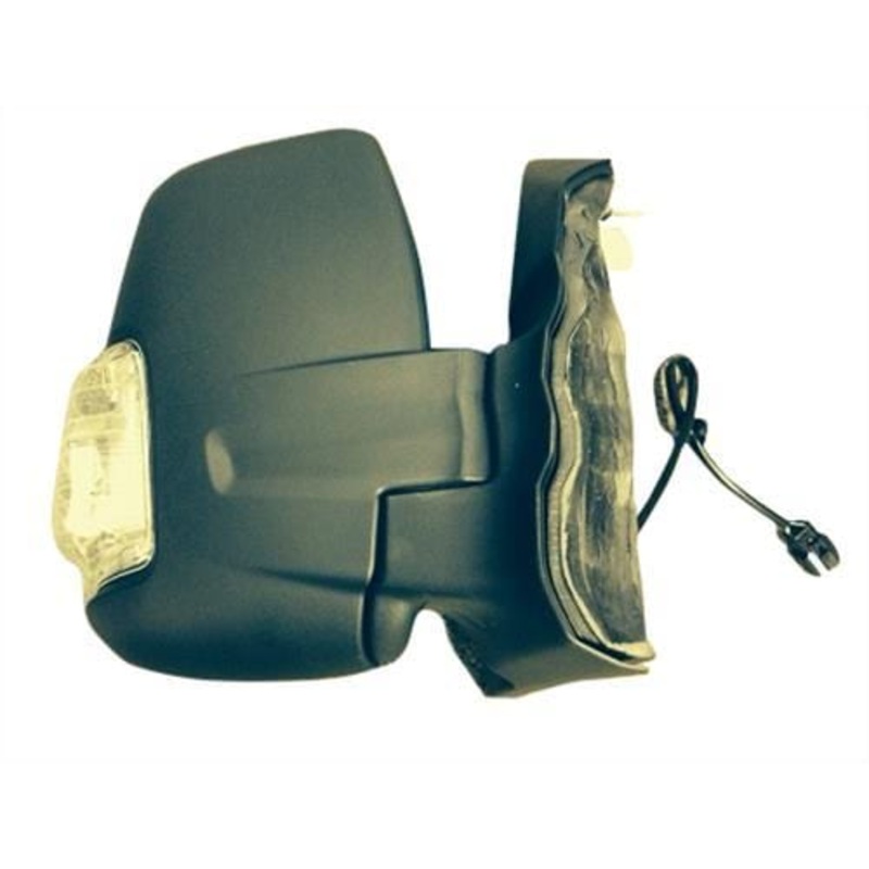 Ford Transit Van 2014-2019 MK8 Door Mirror Manual Type With Black Cover (Clear Indicator) Driver Side R