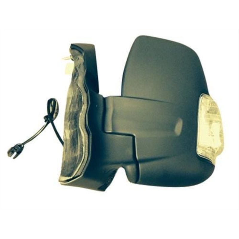Ford Transit Van 2014-2019 MK8 Door Mirror Manual Type With Black Cover (Clear Indicator) Passenger Side L
