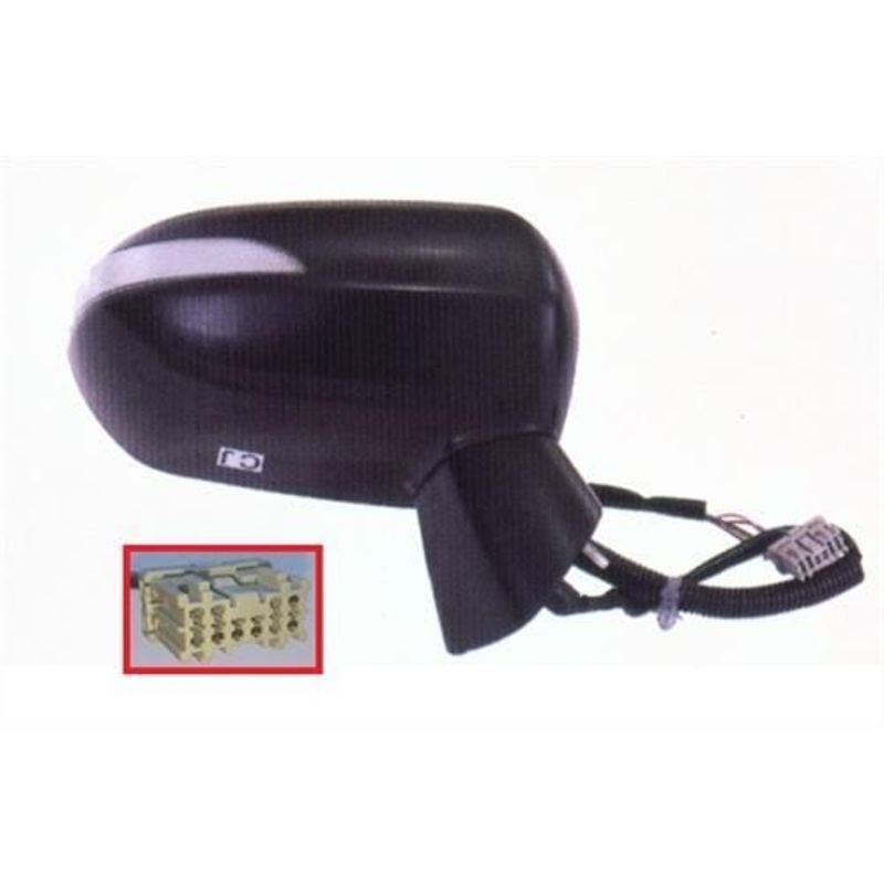 Honda Jazz Hatchback 2005-2008 Door Mirror Electric Not Heated Manual Fold Type With Primed Cover (With Indicator Lamp) Driver Side R