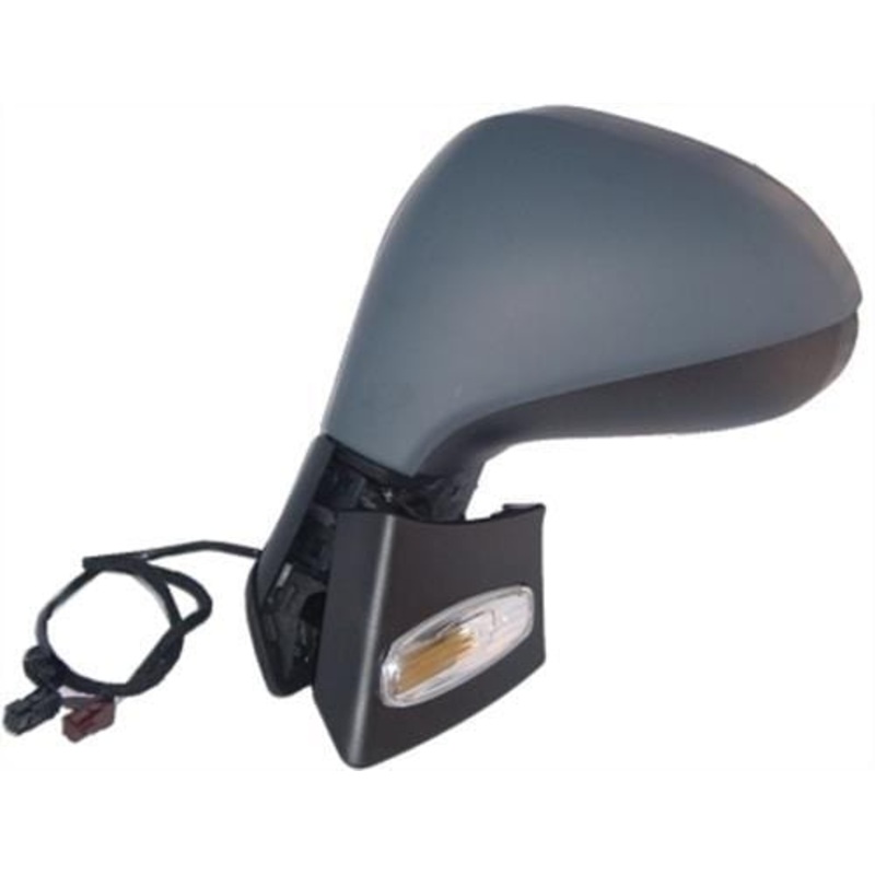 Peugeot 207 3 Door Hatchback 2006-2009 Door Mirror Electric Heated Manual Fold Type With Primed Cover Passenger Side L
