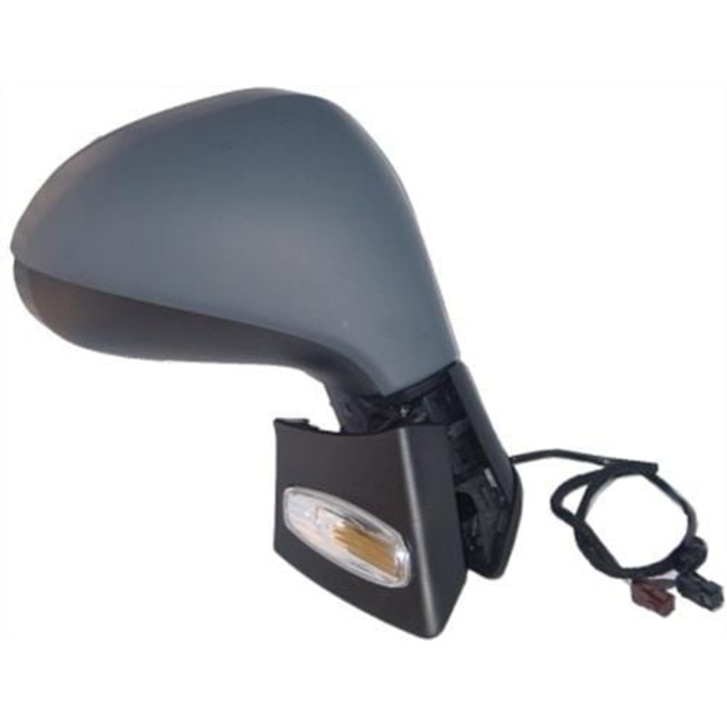 Peugeot 207 5 Door Hatchback 2009-2012 Door Mirror Electric Heated Manual Fold Type With Primed Cover Driver Side R