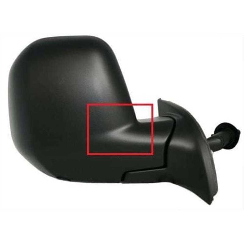 Citroen Berlingo Multispace MPV 2008-2012 Door Mirror Manual Type With Black Cover Driver Side R