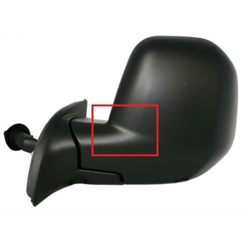 Citroen Berlingo Multispace MPV 2008-2012 Door Mirror Manual Type With Black Cover Passenger Side L