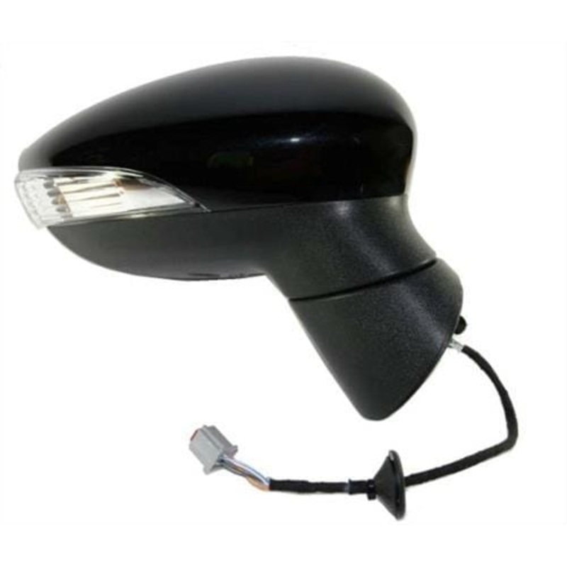 Ford Fiesta 5 Door Hatchback 2008-2013 MK7 Door Mirror Electric Not Heated Manual Fold Type With Primed Cover Driver Side R