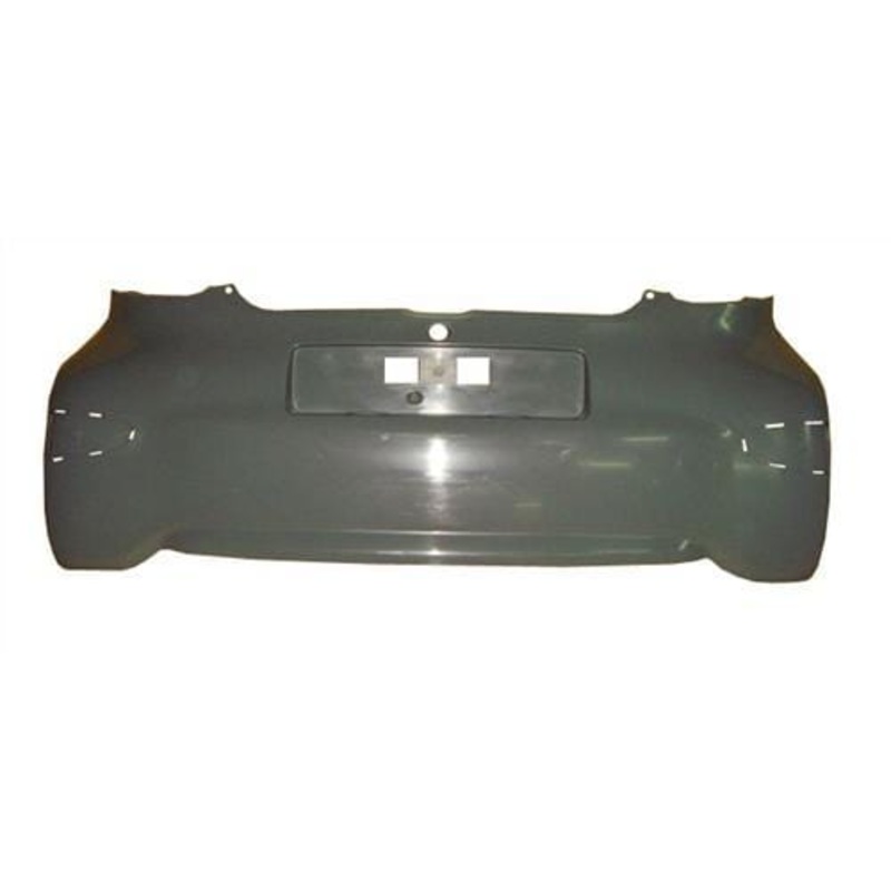 Toyota Aygo 3 Door Hatchback 2012-2014 Rear Bumper No Sensor Holes – Needs Priming