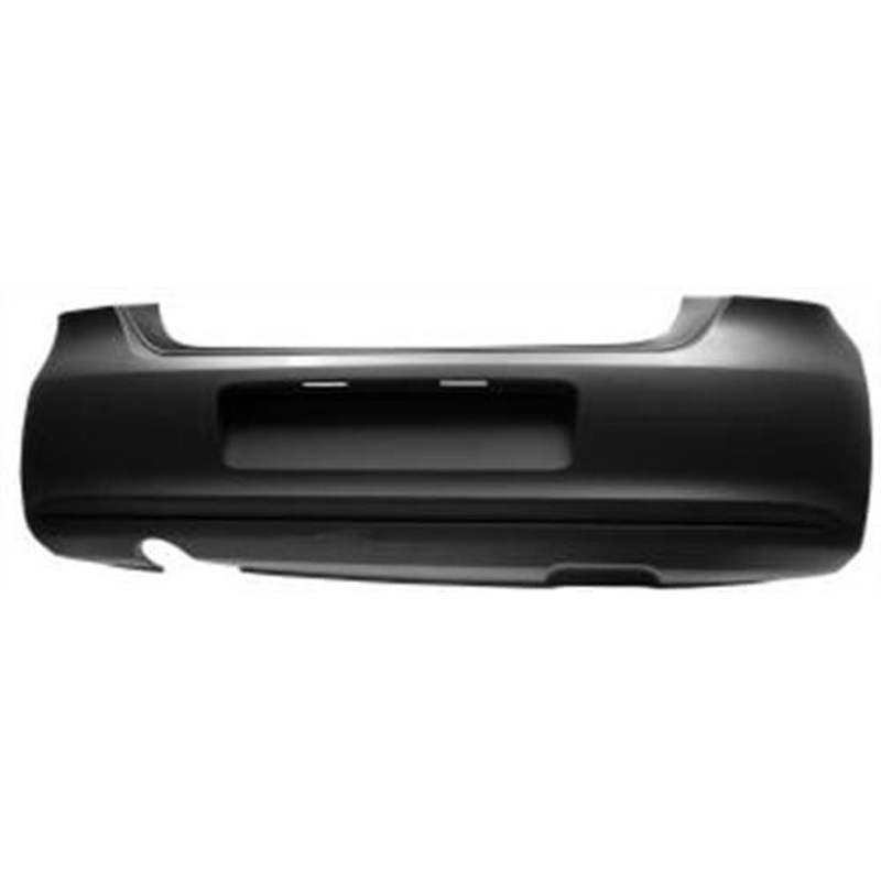 Volkswagen Polo 5 Door Hatchback 2009-2014 Rear Bumper No Sensor Holes – With Exhaust Trim – Primed (Not Bluemotion)