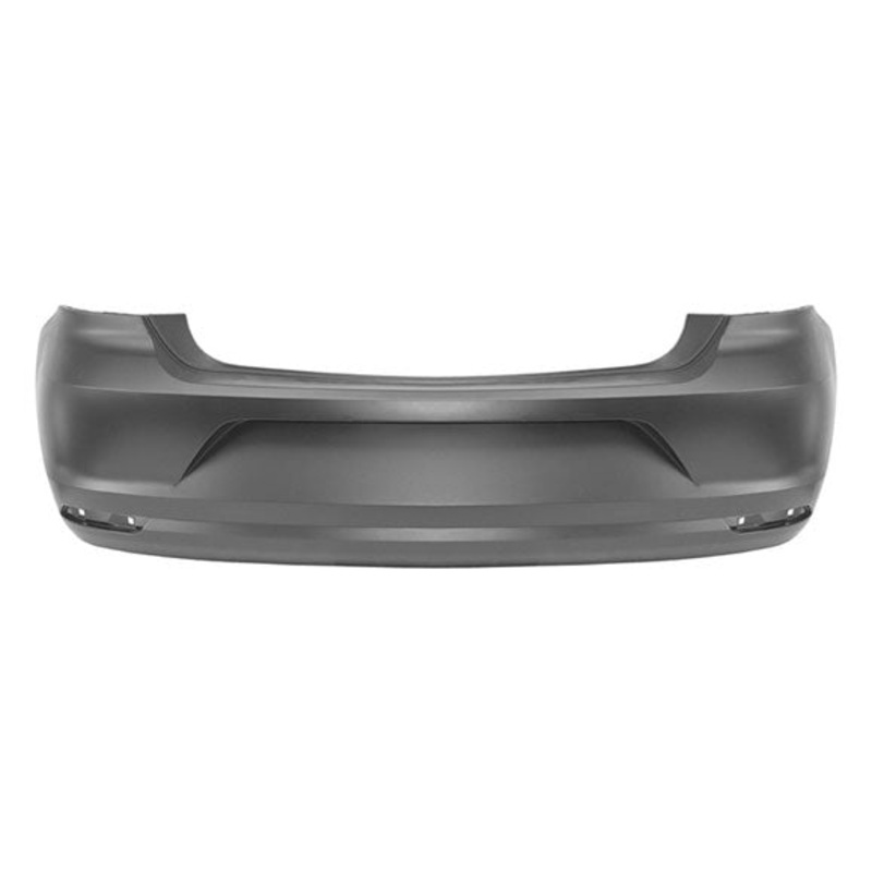Volkswagen Polo 5 Door Hatchback 2014-2017 Rear Bumper No Sensor Holes No Exhaust Cut Out (Not Blue GT or GTI Models) Primed